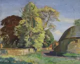 Milton, Northants by George Herbert Buckingham Holland, oil on canvas, sold Jul 2024