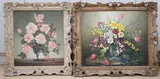Still lifes of flowers comprising ‘Lovely is the by Eustace Liscard, oil, sold Jul 2024