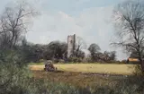 Alone with the gulls by Clive Madgwick, oil on canvas, sold Jul 2024