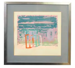 Stonescape / Portland by John Loker, screenprint, sold Oct 2024