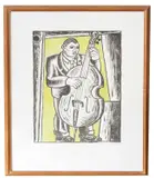 Music by Dominic Snyder, lithograph, sold Oct 2024