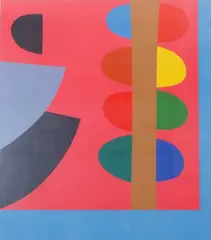 Tide Up Newlyn by Terry Frost, screenprint, sold Oct 2024