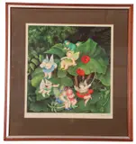 Fairy Dell by Beryl Cook, pencil, offered Oct 2024