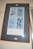 Chromolithograph by Roger Tory Peterson, ink, sold Oct 2024