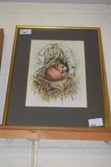 Dormouse by John Last, gouache, sold Oct 2024
