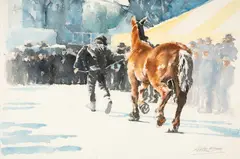 Untitled by Keith Bowen, watercolour, sold Apr 2025