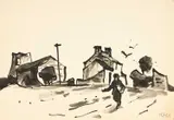 Llanfechell by Kyffin Williams, watercolor, sold Apr 2025