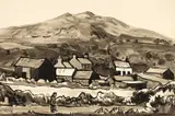 Aberdaron by Kyffin Williams, watercolor, sold Apr 2025