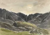Eryri by Kyffin Williams, watercolour, sold Apr 2025