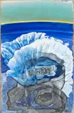 La Cathedrale Engloutie by Ceri Richards, gouache, sold Apr 2025