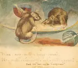 Mice by Charles Frederick Tunnicliffe, watercolour, sold Apr 2025