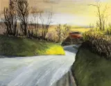 Untitled by Ogwyn Davies, gouache, sold Apr 2025