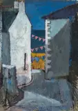 Pembs by John Elwyn, acrylic on paper, sold Apr 2025