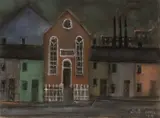 Chapel by Jack Jones, 1968, pastel, sold Apr 2025