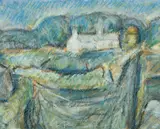 West Wales Landscape by Will Roberts, pastel, sold Apr 2025