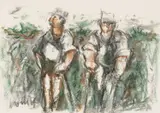 Break From Toil by Will Roberts, pastel on paper, offered Apr 2025
