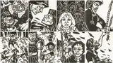 Rare complete set of eight limited edition linocut prints by Kyffin Williams, linocut, sold Apr 2025