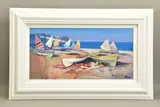 Summer heat vi by Fabio Costantino, oil on board, sold May 2022