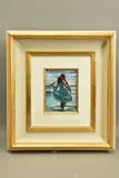 Frolicking in the surf by Sherree Valentine Daines, oil on board, offered May 2022