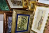 to include a Herbert George watercolour of figures before a thatched by Paintings And Prints, watercolour, sold May 2022