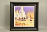 Ready to launch by Peter J. Rodgers, watercolour on paper, sold May 2022