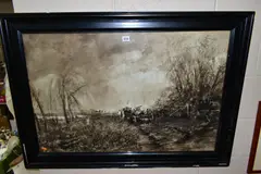 Fallen monarchs by John Keeley, watercolour on paper, sold May 2022