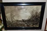 Fallen monarchs by John Keeley, watercolour on paper, sold May 2022