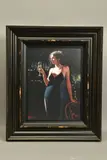 Tiffany with champagne by Fabian Perez, print, sold May 2022