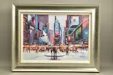Times square at twilight by Henderson Cisz, print, sold May 2022