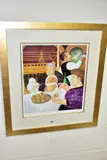 Dining in paris by Beryl Cook, lithograph, sold May 2022