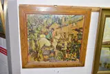 Country life, market harborough by Gilbert Gee, oil on board, sold Apr 2022