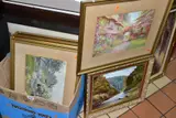 to include L R Allen river landscape oil on canvas, approximate size 27cm x by Paintings And Prints, oil on canvas, sold Apr 2022