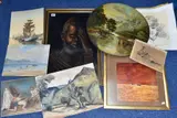 to include a 19th century river landscape with cattle drinking, oil on by Paintings And Prints Etc, oil on wood, sold Apr 2022