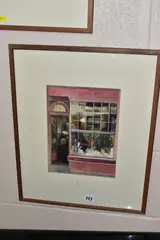 Piccadilly Shop Front by Damon Bell, 1990, watercolor, sold Apr 2022