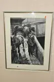 Pit pony and minder, south wales colliery by Albert Lawrence Hammonds, pastel on paper, sold Apr 2022