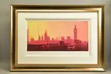 Fifties rush hour by Rolf Harris, print, sold Apr 2022