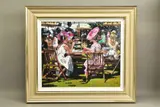 Afternoon tea at ascot by Sherree Valentine Daines, print, sold Apr 2022