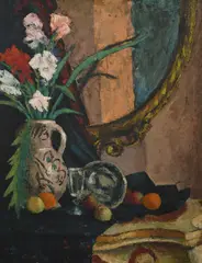 Still life with a jug of flowers by Quentin Bell, Oil on canvas, sold Dec 2021