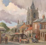 Market day Signed and dated W T Watling 1940 by Walter Thomas Watling, Oil on canvas, sold Dec 2021