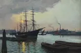 Shipping on the Clyde Signed Wm Allan by William Allan, Oil on canvas, offered Dec 2021