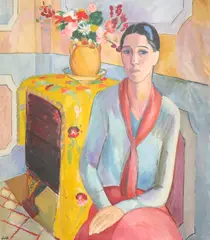 Portrait of a lady by Edward Wolfe, Oil on canvas, sold Dec 2021