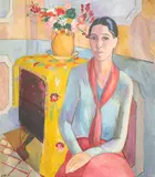 Portrait of a lady by Edward Wolfe, Oil on canvas, sold Dec 2021