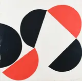 Red and black composition Signed and dated Terry Frost 82 by Terry Frost, Collage on paper, sold Dec 2021