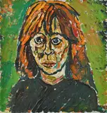 Portrait of the playwright Mary O'Malley by John Bratby, Oil on canvas, sold Dec 2021