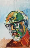 Self-portrait Signed John Bratby by John Bratby, Oil on canvas, sold Dec 2021