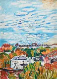 The Ridge No by John Bratby, Oil on canvas, sold Dec 2021
