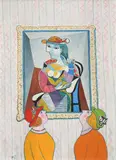 I Wonder Who Did That Signed with initials JG by Joan Gillchrest, Oil on cardboard, sold Dec 2021