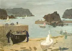 Hope Cove by Edward Pullée, Oil on board, sold Dec 2021