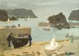 Hope Cove by Edward Pullée, Oil on board, sold Dec 2021