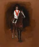 Altesse Royale and Yves St Martin Signed and inscribed Altesse by Susan Crawford, Oil on board, sold Dec 2021